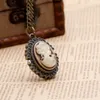 New queen head carved rose pocket watch necklace vintage accessories wholesale sweater chain fashion watch hanging watch