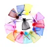 2022 Nieuwe 7x9cm Kleine Organza Gift Bag Sieraden Verpakking Tassen Bruiloft Gunst Jewel Pouch