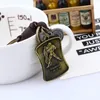 Bronze Fashion Keyring key rings 12 constellations Leather Keychain Bag Hangs Jewelry
