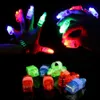100 Teile / los LED-Fingerlichter glühende blenden Farbe Laser emittierende Lampen Weihnachten Hochzeit Feier Festival Party Dekor Y201006