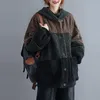 Artı Boyutu Faux Kürk Kalın Kış Ceket Kadın Geri Dönüşümlü Aşınma Boy Polar Kapşonlu Ceketler Mont Bayanlar Teddy Bear Ceket 201212