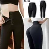 Fitnessbyxor Kvinnors Korsett Hip Lift Postpartum Shaping Yoga Hög Midja Tights Push Up Running Women Gym Fitness Leggings H1221