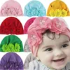 Baby Pure Color Chiffon Hats Flower Shape Kids Warm Fashion Headgear Artículos para niños Multicolor Venta caliente 3 95ax J2