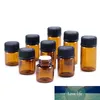 100 pcs 1 ml 2 ml 3 ml Dram Ambre Verre Bouteille D'huile Essentielle Verre Mince Petit Brun Flacons D'huile De Parfum Vide Cosmétique Conteneurs