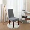 Stuhlabdeckungen Mode Massivfarbe Dining Slipcover Elastische Abnehmbare Parsons-Abdeckung für Zuhause El Büro und Zeremonie