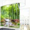 3D Mountain Stream Shower Curtains Personalized Waterproof Bathroom Curtain Polyester Shower Curtain for Bathroom