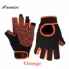 Gants d'haltérophilie en Lycra Gym Fitness Plam respirant anti-dérapant avec sangle réglable Q0107