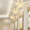 Nowoczesne kryształowe LED Spotlight Corridor Korytarz Przesunięcie Ganek Światło Wersji Lampa Strona główna Salon Balkon Schody Oświetlenie Oprawa