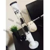 13 Inchs Bong Black and white Thick Glass Water Bongs Smoking Glass Water Pipe Hookahs Shihsa Heady Dab Rigs Dabber With 14mm Joint Random Color