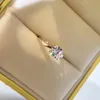 S925 실버 고급 품질 한 조각 다이아몬드 6kart 사이즈 밴드 결혼 반지 여성 및 여자 친구 쥬얼리 선물 무료 배송 PS6
