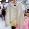 Autumn new design women's v-neck long sleeve warm thickening mohair wool knitted high quality sweater coat cardigan tops