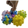 Silicone 3D Descompressão Brinquedo Childrens Adulto Puzzle Abacaxi Flying Deding Press Bolha Bola