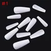 NAF010 20pcs Wholesale Price Long Coffin Press on Nails Candy Color Full Cover Acrylic Nail Tips Ballerina Fake Nails Accessories