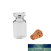 0.5ml Mini Clear Glass Bottle Wishing Bottle Vials Empty Jars With Cork Stopper Weddings Wish Jewelry Party Favors New