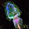 LED Light Sticks Giocattoli Stelle fluorescenti luminose Accensione Farfalla Principessa Fiao Magica Bacchetta Magia Forniture per feste Compleanno Natale Gift21 A28