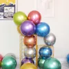 50 stks / zak 10 inch 1.8G ronde metalen latex ballonnen goud zilver rood bruiloft verjaardag festival feest decoratie latex ballonnen