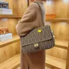 Brevkedja Versatile Messenger Bag New Fashion Texture Commuter Bag One Shoulder Tote