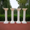 White Plastic Roman Column Wedding Decoration Road Lead Pillar for Party Hotel Opened Welcome Decor Props