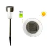 Lot de 12 lumières LED à énergie solaire pour allée extérieure blanche lumineuse pour pelouse, jardin, terrasse, cour