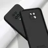 Caso de silicone líquido para Xiaomi Redmi Nota 9 8 Pro 9S 8T 7 9A 8A 7A PhoCophone X3 NFC Candy Cor Silicone Silicone Tampa traseira