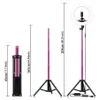 Anel de Selfie Rosa Luz de Luz LED Ringlight com Stand Stepless Dimming para T Foto Video Makeup Iluminação fotográfica