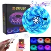 Hot selling 5M LED RGB Strips Tape Light Waterproof Music Sync Color Changing Bluetooth Controller 24Key Remote Control Decoration