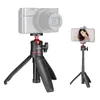 Mini estensibile Desktop Tripod Palmare Palmare Staffa Staffa con montaggio a vite da 1/4 "per Selfie Vlogging Vlogging Mirrorless Camera Smartphone Tripod