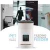 Smart Pet Feeder 4L PET Automatyczne powolne karmienie nagrywanie głosu Dozownik żywności LCD Screen Miski dla psów Y200917