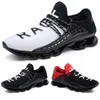 Date Non-Marque Hommes Respirant chaussures de course noir rouge blanc maille en plein air décontracté mens formateur sport sneaker taille 38-44