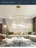 crystal flower ceiling chandelier lamps led Luxury indoor lighting home decoration for Living Room Bedroom Restaurant G4 bulb