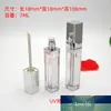 7ml Puste Wyczyść Lipgloss Tube z lustrem LED Kosmetyczna szminka Lip Balm Kontener Lip Gloss Glazura Lip Box Concealer Wand Tubes
