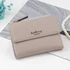 PU Women Coin Leather Purses Wallet Letters Print Zipper & Clasp Pocket Short Purse Clutch Small Wallets LBY2021