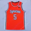 Jerseys Syracuse Orange Basketball Jersey NCAA College Anthony Buddy Jimmy Boeheim Joseph Girard III garçons Benny Williams Cole Swider Symir Torrence John Bol Aja