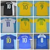 Brasilier Vintage Soccer Dida Retro Jerseys 1991 1994 2002 2004 Kaka Carlos Pele Adriano Fred Drogba Lampar Zico Football Shirt Kits 1957 1970 1985 1988 National Team