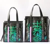 Mulheres Moda Graffiti Bolsa Tassel Totes Único Ombro Crossbody Bags Grande Capacidade Mensageiro Saco Ins