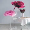 Giant Paper Flowers Grote Peony Head Leaves DIY Home Wedding Party Fotografie Achtergrond Wall Stage Decoration Fashion Crafts Y0104