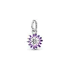 Desenhador jóias 925 pulseira de prata encanto bead fit pandora amor arco-íris novo produto lavanda crisântemo corrediça corrediça grânulos Europeu estilo encantos frisado Murano