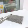 Вечерние сумки Diamonds Phone Crossbody для женщин 2021 роскошный дизайнерский серебряный горный хрусталь цепь маленькие кошельки и сумки высокого качества