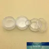 (100 Stücke / Los) leerer 5g Glas Creme Glas 5ml Klarer Kunststoff lose Pulver Jar Lidschatten Blusher Fall