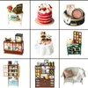 CUTEBEE DIY Dollhouse Wooden Doll Houses Miniature Doll House Furniture Kit Casa Music Led Toys for Children Birthday Gift A68A 201217