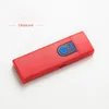 Wholesale USB Rechargeable Lighters Lighter Flameless Touch Screen Switch Colorful Windproof For Free DHL6643221