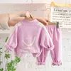 Baby Boy Girl Clothes Sets Barn Spädbarn Fashion PinkyColor TrackSuit New Spring Höst Toddler Zip-up Jacket + Byxor 2st Passar Y220310