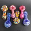 cute hand pipes heady glass pipes Hand Smoking Spoon Pipe 2.9 inches Colored Tobacco Smoking Dry Herb