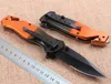Special Offer KS027A Flipper Folding Knife 440C 58HRC Black Half Serrated Blade EDC Pocket Knives with Retail Box package