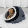 Pet Dog Puppy Cat Warm Bed House Plush Cozy Nest Mat Pad Soffa Sleeping Kennel Home Matscama Redonda Perro LJ200918