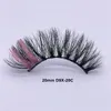 20mm 25mm Kleurrijke Faux Mink Wimpers Dikke Lange Wimpers Pluizige Gekleurde Wimper Extension Cils Make-Up