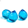 1 pc 30 mm blauwe kristallen bol bol gefacetteerde starende bal prisma's zonnecatcher glas kroonluchter kristal accessoires hanger huizendecor h jllfux