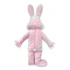 Halloween rosa coelho mascote traje de alta qualidade personagem de desenho animado roupa terno adultos tamanho Natal carnaval festa de aniversário outdoor outfit