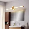 Nowoczesne minimalistyczne lampy ścienne LED lustrzane lustro oświetlenia łazienka makijaż Luminaire Modna konstrukcja ciepła biała lampa292a