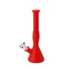 2020 12 pouces de hauteur Silicone Bong Silicone Narguilé Shisha Pipe À Eau Portable Narguilé Livraison Gratuite